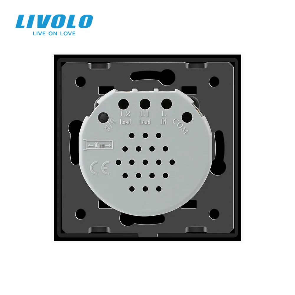 Livolo/Стандартный Беспроводной переключатель 1 Gang 2 Way AC 220 ~ 250 V с пультом