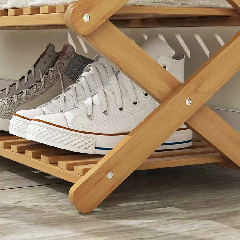 

Multi-layer Shoe Rack Foldable Shoes Storage Rack Shoe Shelf Organizer Holder Hallway Dormitory Doorway Bamboo Shoe Cabinet