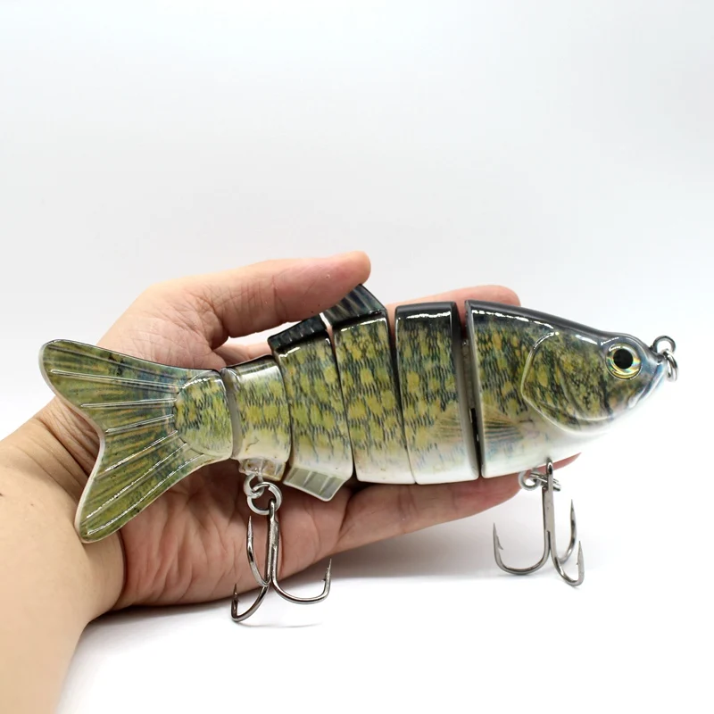 Big Size Fish Bait 6 Section Jointed Lure Sinking Wobbler Vibration Artificial Pesca Swimbait Fishing Tackle 20cm 115g | Спорт и