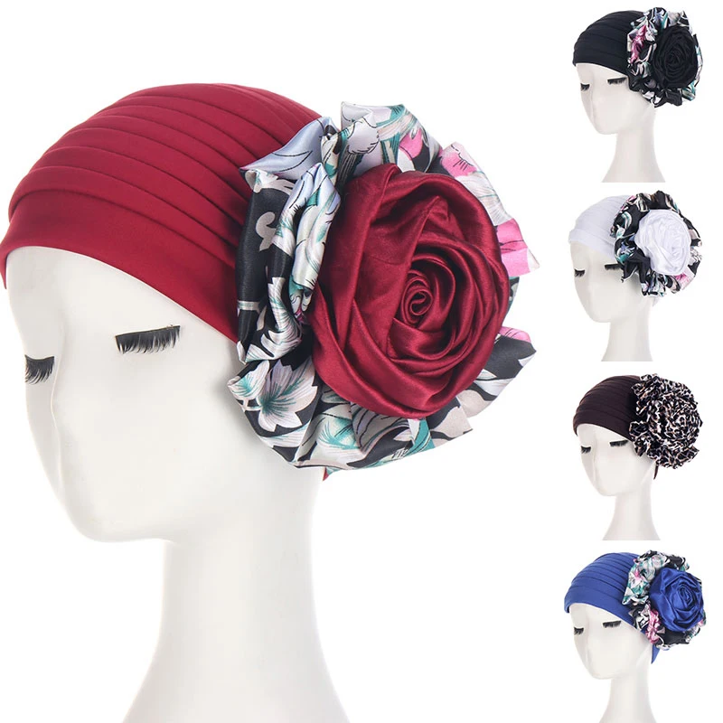 2021 новая разноцветная индийская шапка с принтом двухцветная Шапка-тюрбан