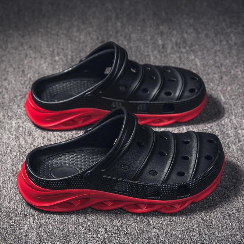 Сланцы PULOMIES мужские для сада и пляжа летние шлепанцы массажные сандалии клоги