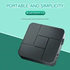 VODOOL аудио передатчик приемник 3,5 мм AUX разъем RCA беспроводной музыкальный аудио адаптер с микрофоном для автомобиля ПК ТВ наушников