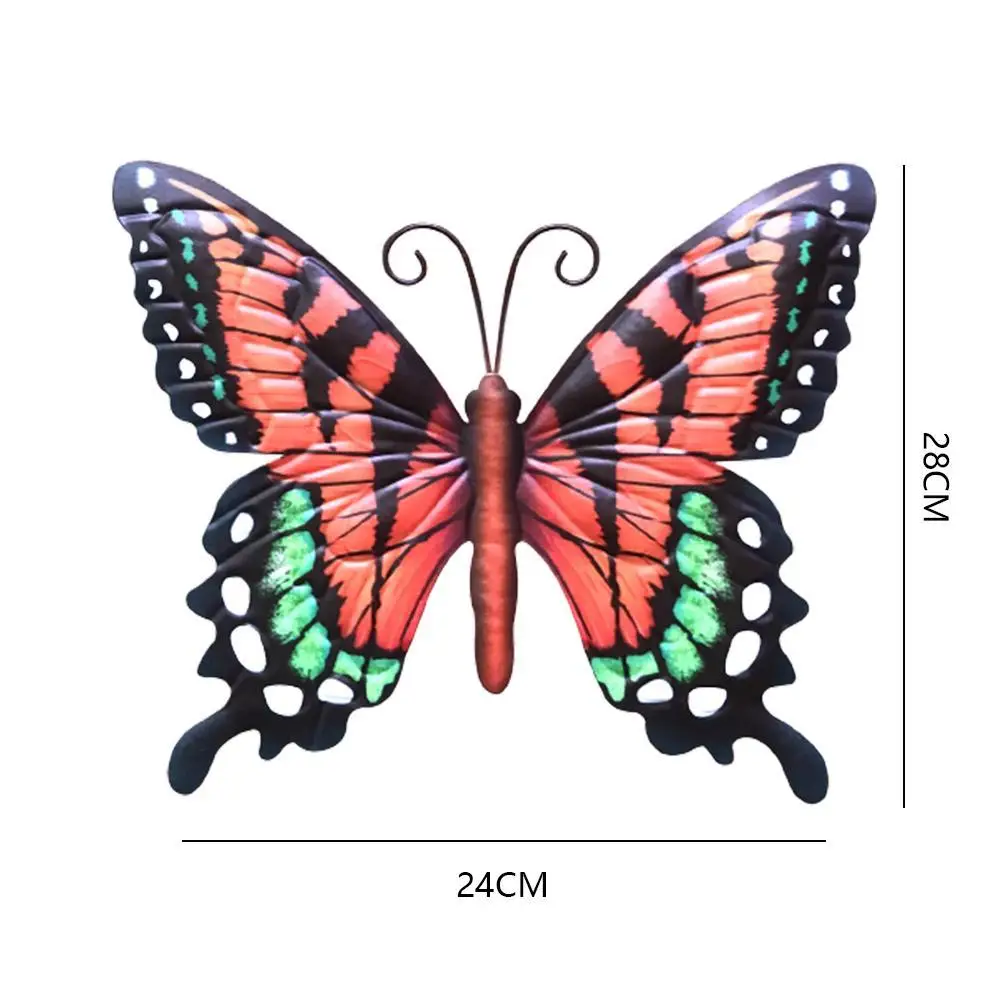 

1pcs Metal Butterfly Wall Decoration Pendant Outdoor Garden Miniature Courtyard Garden Crafts Sculpture I2V9