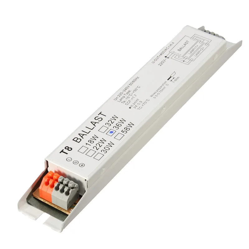 LEORY AC 220-240V 2x36W Wide Voltage T8 Electronic Ballast Fluorescent Lamp Balla