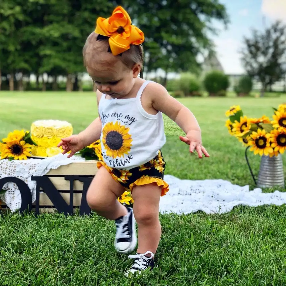 На возраст от 0 до 24 месяцев Сезон лето комплект детской одежды для маленькой