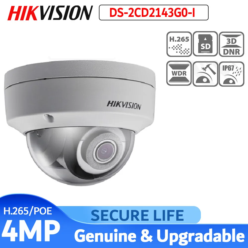 Hikvision DS-2CD2143G0-I английская версия 4MP IR мини купольная сетевая CCTV ip-камера POE 30m H.265 +