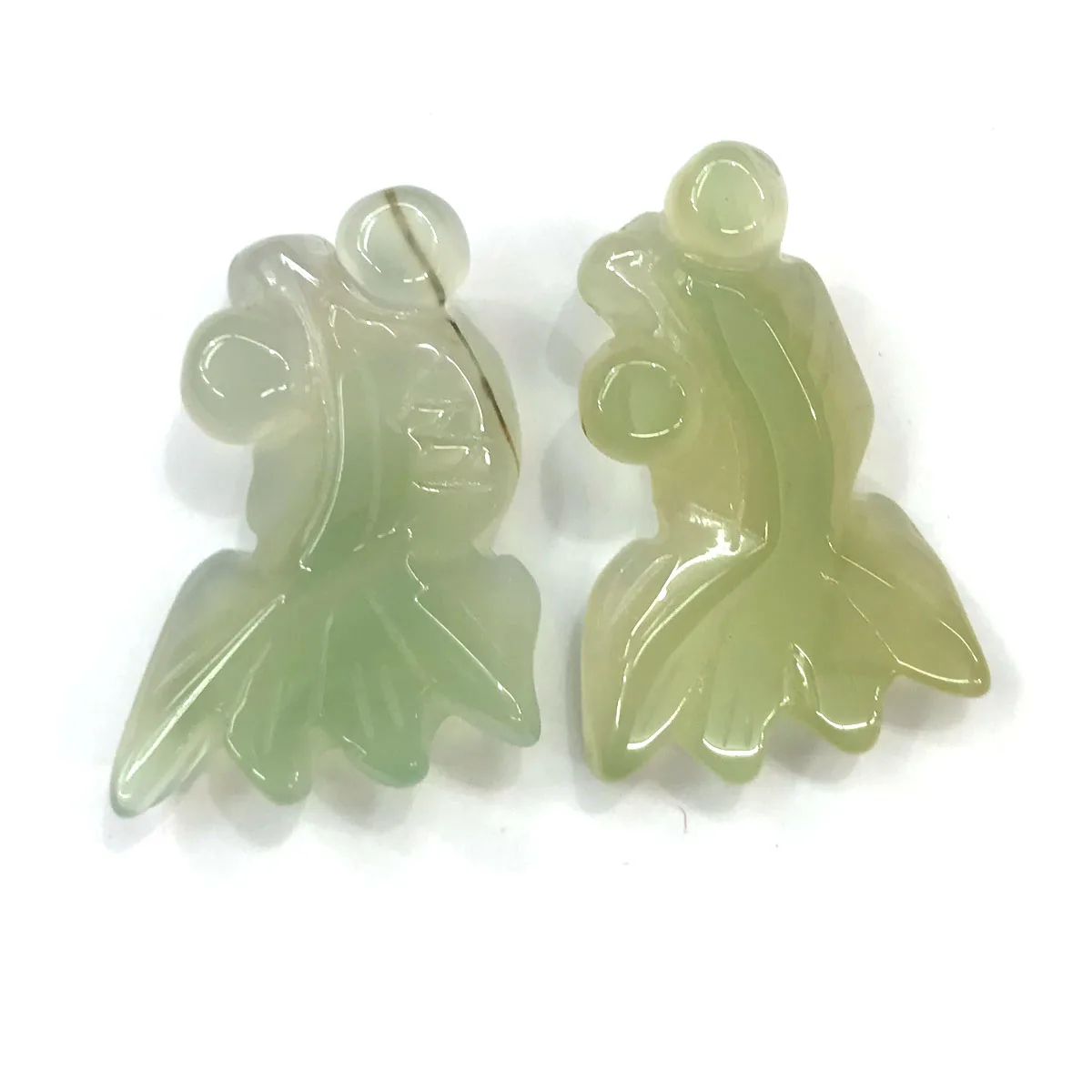 Подвеска в виде рыбьего арбуза и красных камней лечебный полудрагоценный камень