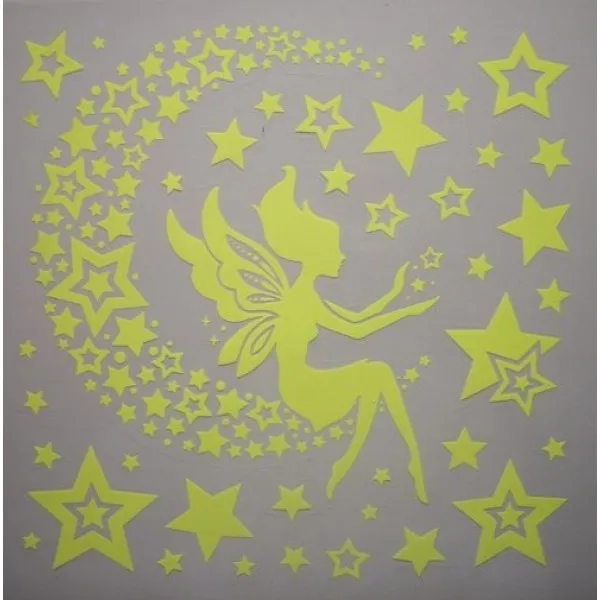 Наклейка декоративная виниловая на стены мебель - ФЕЯ НА ЛУНЕ | Дом и сад