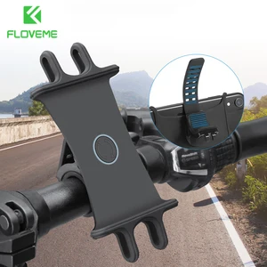floveme silicone bicycle phone holder universal mobile cell phone holder bike handlebar gps bracket for iphone samsung xiaomi free global shipping