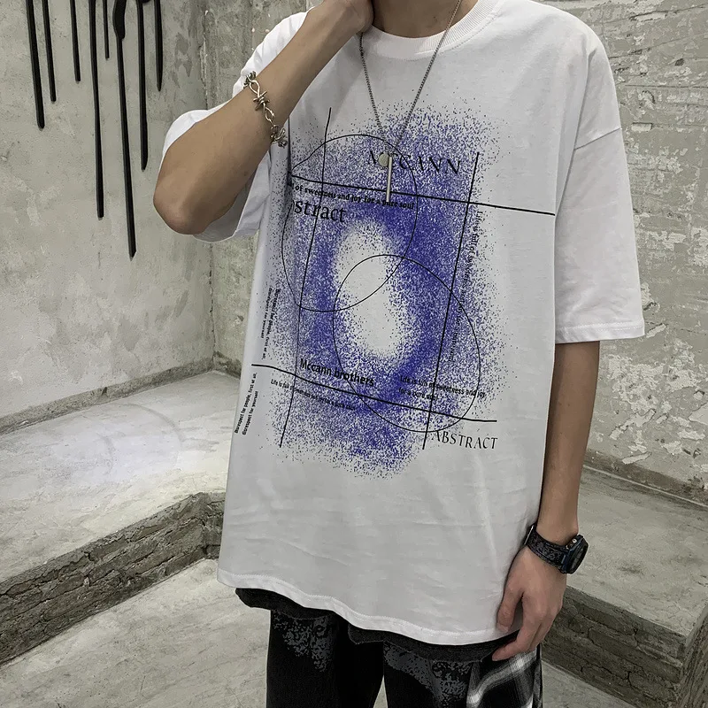 Мужские хипстерские футболки в стиле хип хоп Харадзюку повседневные винтажные с