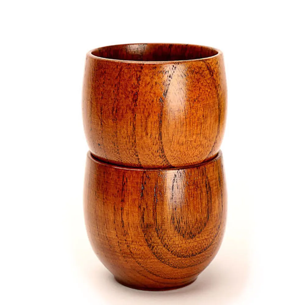 Durable Practical Natural Wooden Home Bar Mini Cup 50ml Wine Juice Drinking Mug Restaurant Coffee Handmade Wood Teacup | Дом и сад
