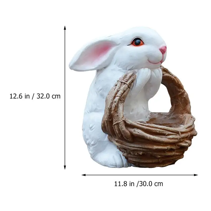 

Easter Bunny Flowerpot Outdoor Garden Cartoon Rabbit Flower Pot Balcony Layout Landscaping Planter Home Decor