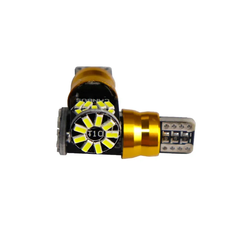 100 шт. GEARUIS T10 Canbus 27 smd 3014 светодиодный 0.3A 3.6W неполярный W5W без ошибок Автомобильный