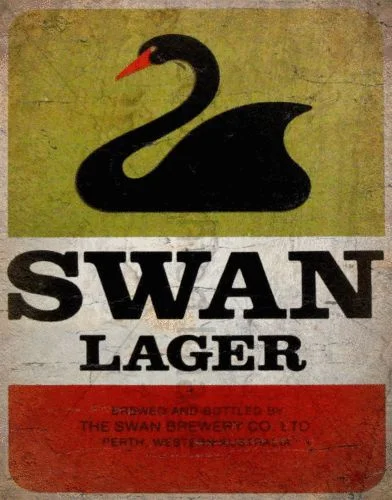 

SWAN LAGER VINTAGE PUB BAR BEER METAL TIN SIGN POSTER WALL PLAQUE