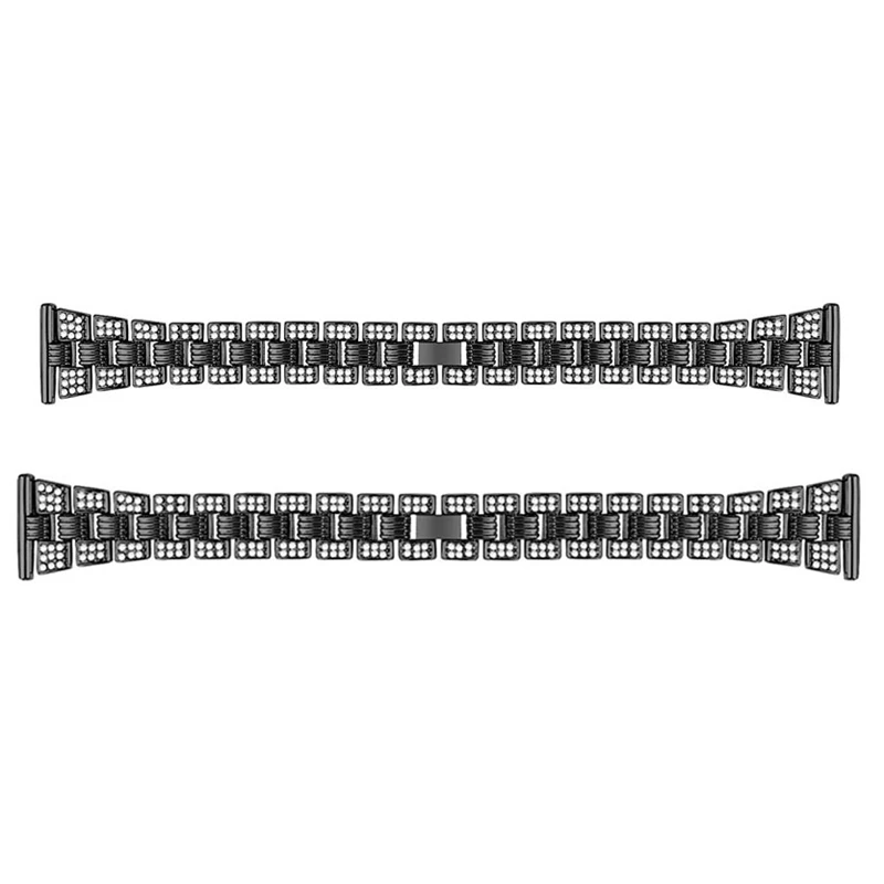 

Ремешок для Xiaomi Amazfit, ремешок для часов Huami Amazfit, ремешок с резьбой, двухрядный бриллиантовый браслет