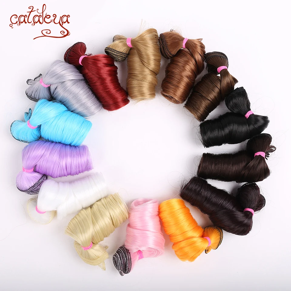 Шарнирная кукла Cataleya с DIY высокотемпературным кудрявым париком 15*100 см и 30*100