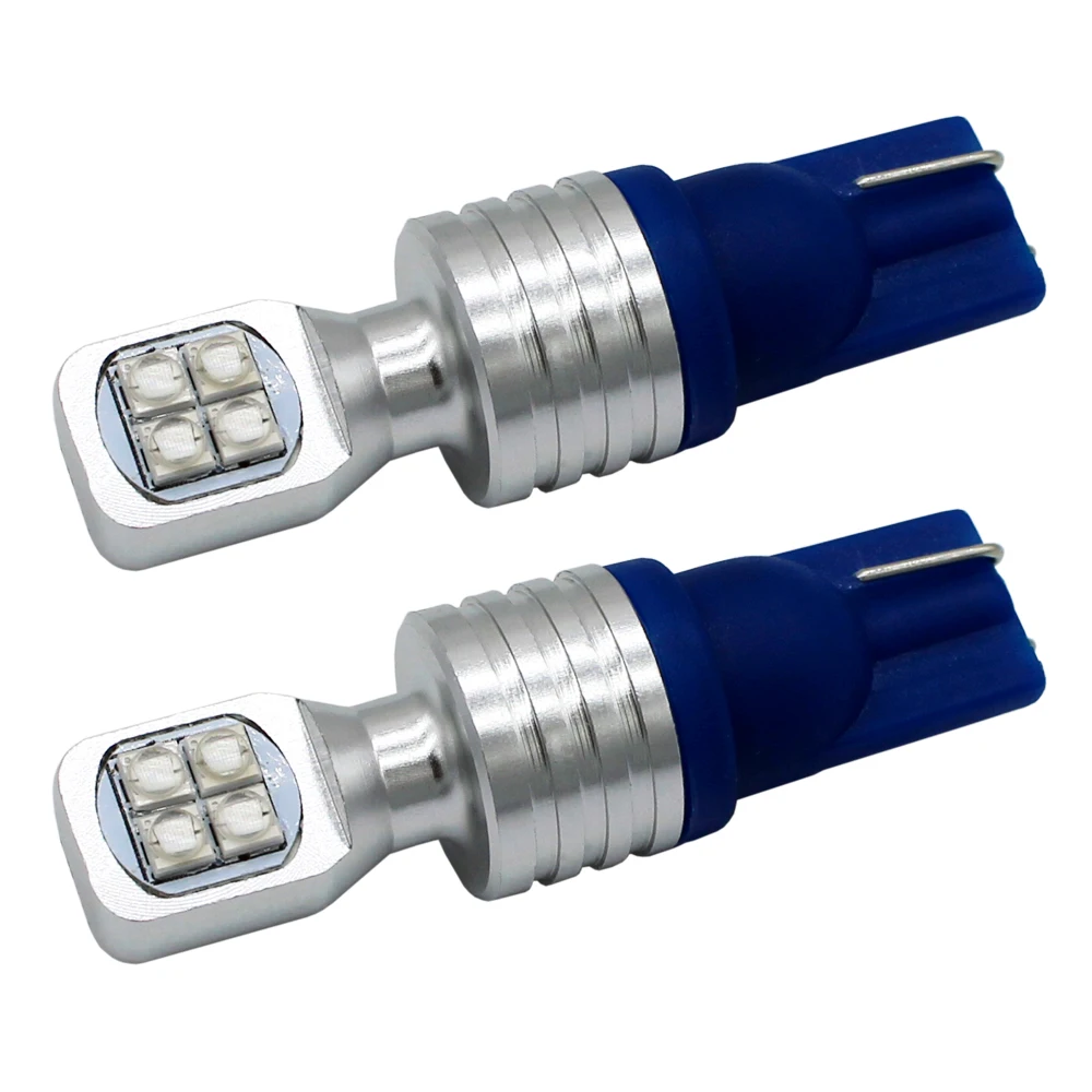 

2PCS T10 W5W 168 W5W 168 194 Super Bright LED Auto Brake -up Lights Reverse Light Rear Turn Signals White Red Yellow Blue