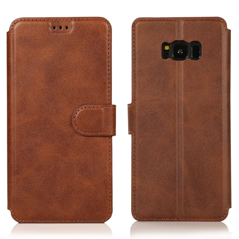 Кожаный чехол-книжка для Samsung Galaxy Note 8 9 10 20 S8 S9 S10 Plus S20 FE S21 | Мобильные телефоны и