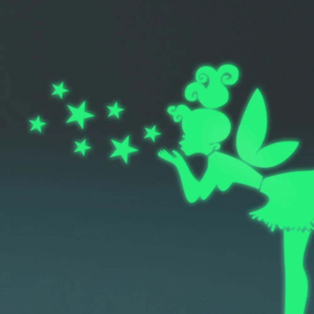 1 компл. Звезда стикер на стену звезда Ангел светящиеся Стикеры для выключателей