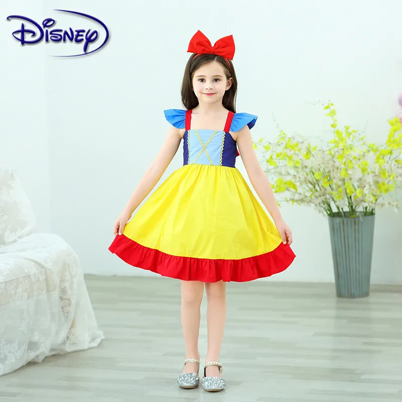 Disney Children Girl Snow White Dress for Girls Prom Princess Kids Baby Gifts Intant Party Clothes Fancy Teenager Clothing | Детская