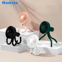 nmt 013 variety bracket fan usb charging portable mute high wind suitable for dormitory stroller outdoor office desktop mini fan