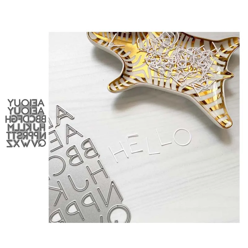 

JC English Alphabet Metal Cutting Dies for Scrapbooking Craft Mold Cut Die Stencil Handmade Tool Paper Card Make Template Model