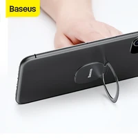 baseus phone ring holder 2 1mm 3 in 1 finger ring kickstand magnetic pad car mount for mobile phone invisible car holder