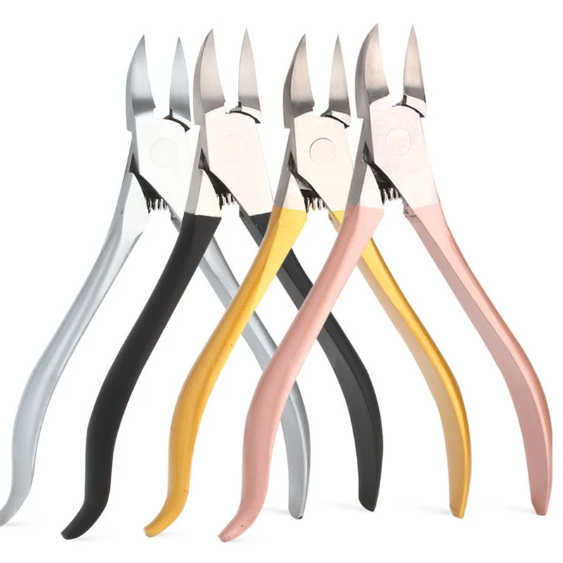 

1PCS Nail clipper scissors care Toe Cuticle Ingrown Nail Kit Clipper Cutter Hand Foot Care Pedicure nail gel extension art tools