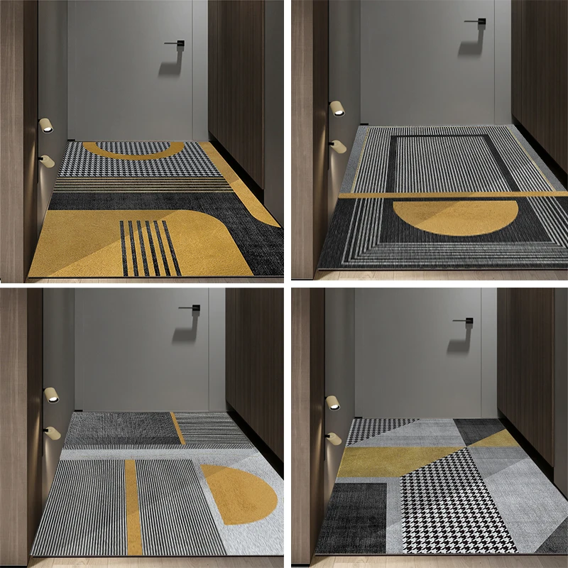 modern pvc door mat carpet bathroom mat kitchen mat can be cut dustproof home mats carpet custom size hallway entrance door mat free global shipping