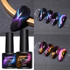 LEMOOC 5D лазер кота Магнитный Гель-лак для ногтей черных гелевых необходимо Хамелеон для использования с магнитом гель био-Гели Soak Off УФ гель-Профессиональный гель лак