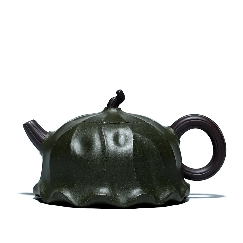 

Green clay purple clay teapot green lotus leaf teapot