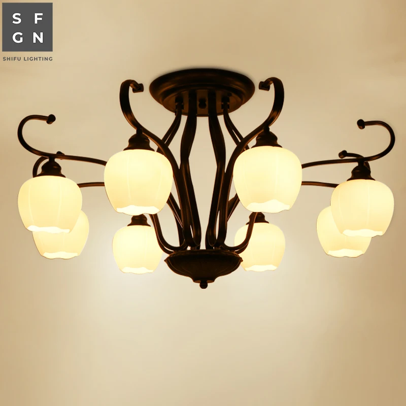 Люстра Светодиодная потолосветильник железный светильник в американском стиле