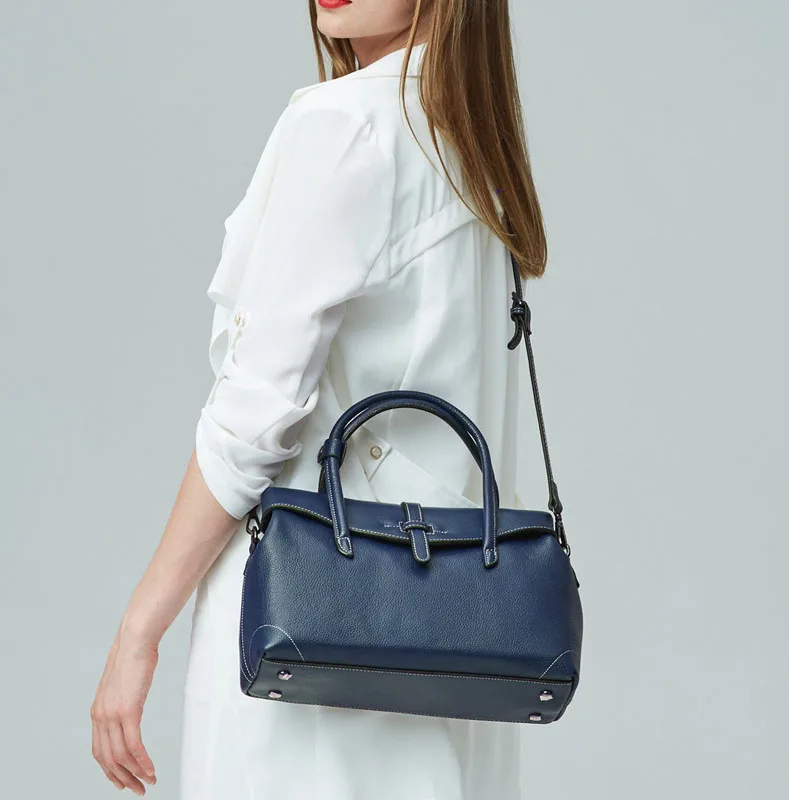 

Timerey Fashion Women Leather Tote Bag And Shoulder Bags Unique Flip Buckle Design ladies
