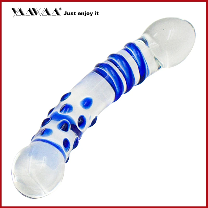 Двойной стеклянный фаллоимитатор вибратор Анальный длинные женские