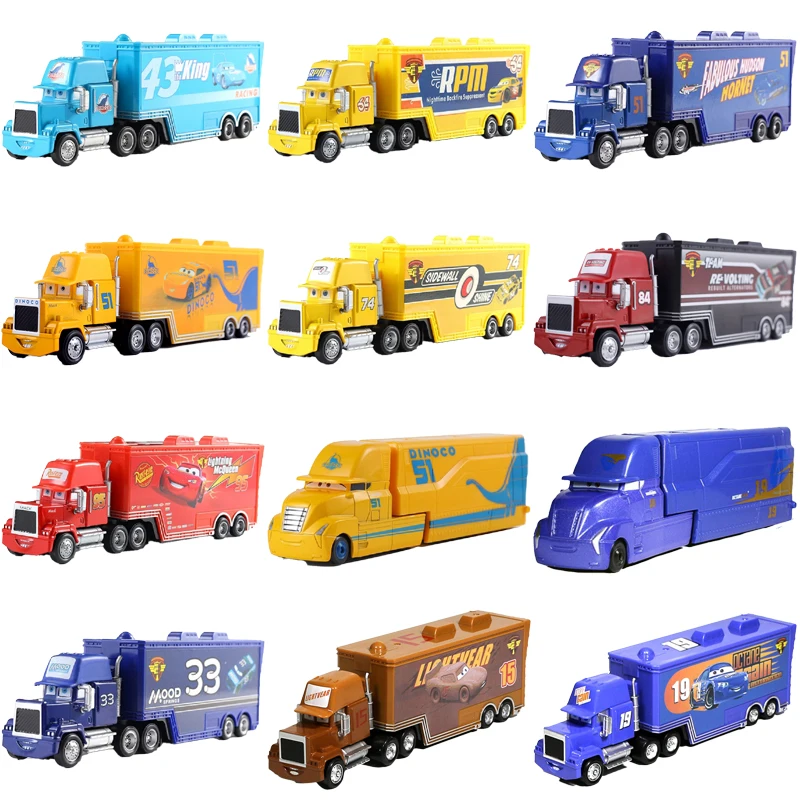 Mack дядя грузовик Disney машинок пиксара и с рисунками из мультфильма Тачки 2 3