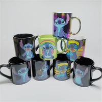 disney interstellar baby stitch series ceramic cup coffee milk tea cup hawaii holidays classic cartoon collection gift