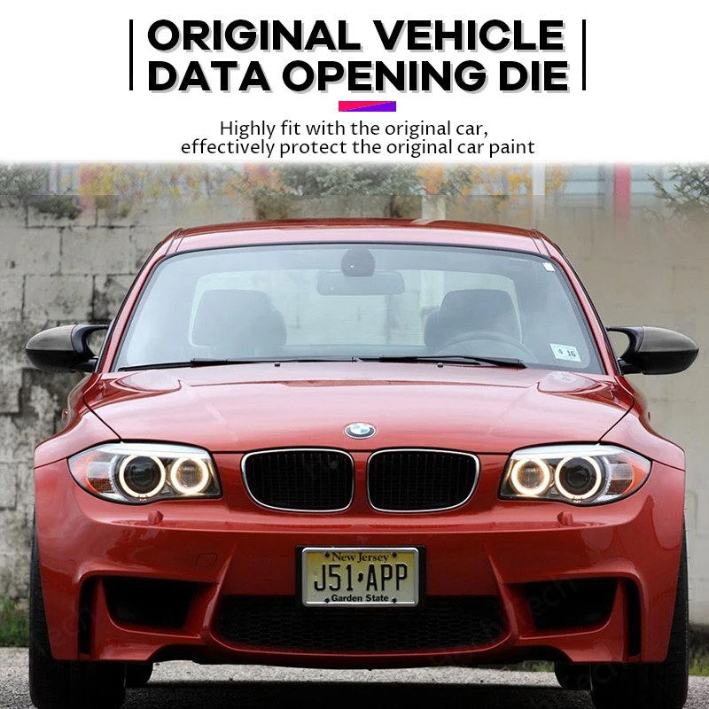 

2pcs Painted car M style Rearview Mirror cover Caps Replacement Glossy Black For BMW 3 series E92 E93 2006-2009