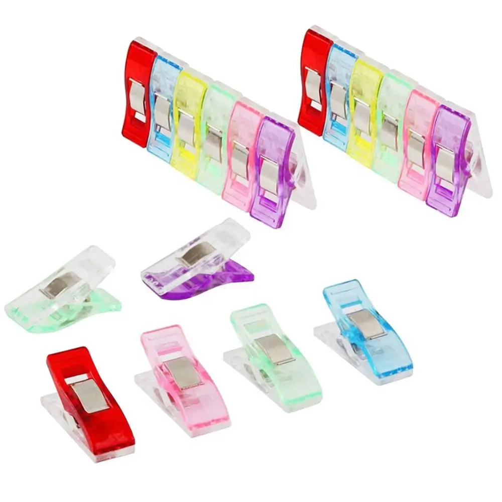 100 шт. Многофункциональный Пластик топор Мощность зажим для шитья подол