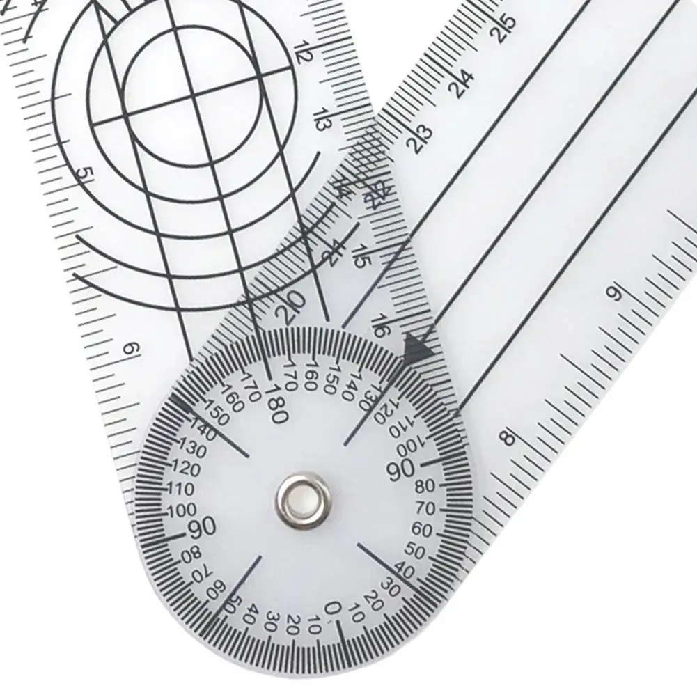 Multi-Ruler 360 Degree Goniometer Angle Medical Spinal Ruler Protractor Useful Measuring School Office Supplies Dropship | Инструменты