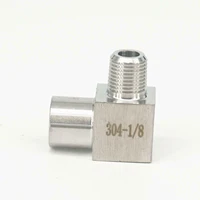 1pcs 18 bsp female to male thread elbow 90 deg 304 stainless steel pipe fitting