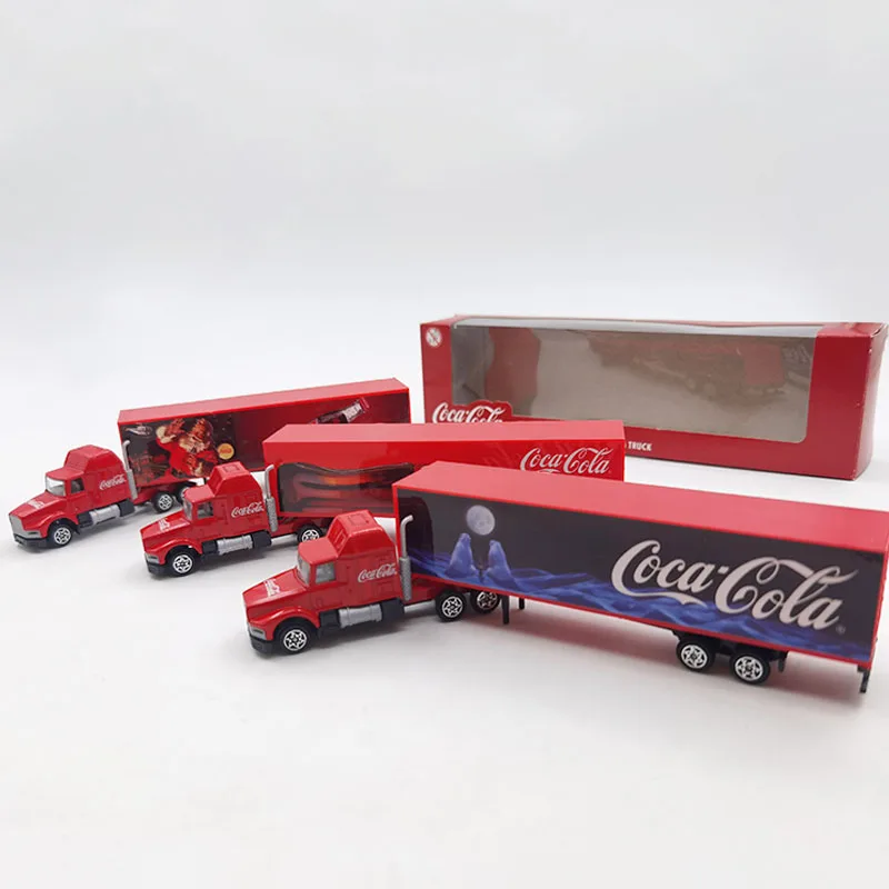 Литый под давлением в масштабе 1/87 красный грузовик транспортная модель