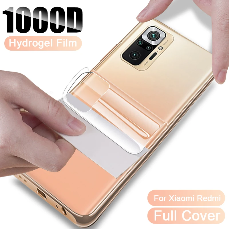 

Back Hydrogel Film For Xiaomi Redmi Note 10 9 8 7 K40 Pro MAX 9S 9T 9A Mi 11 Ultra Screen Protector For Poco F3 M3 X3 Pro Nfc