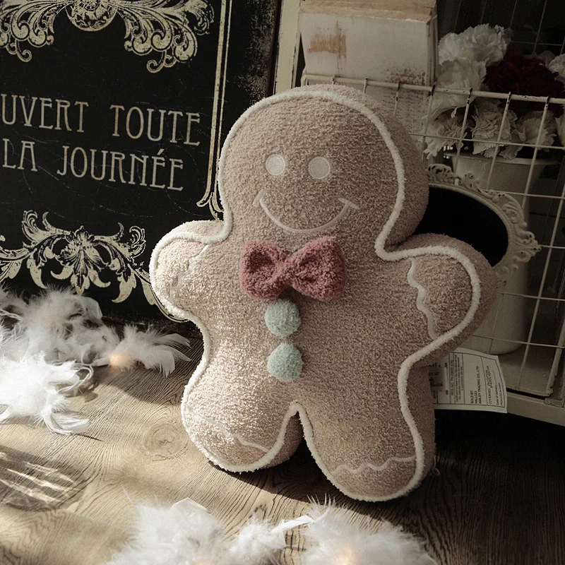 

Lovely Gingerbread man Throw Pillow, Kids Room Decorative Cushion, Fairy Tale Cartoon Gingerbreadman Couch Pillow ,Sofa Cushions