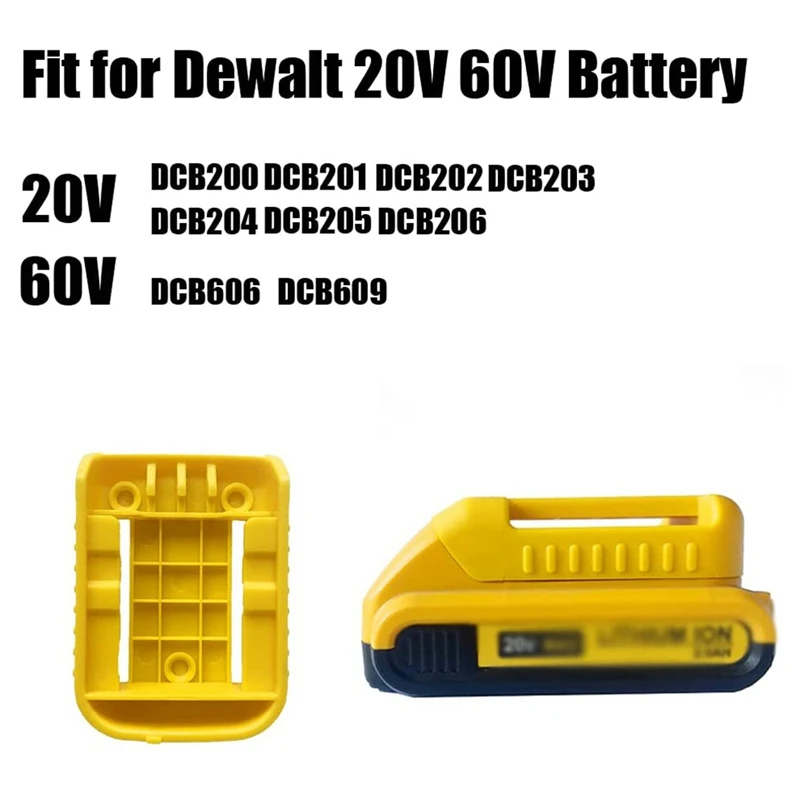 5 шт. держатель для аккумулятора Dewalt 20 В 60 в | Инструменты