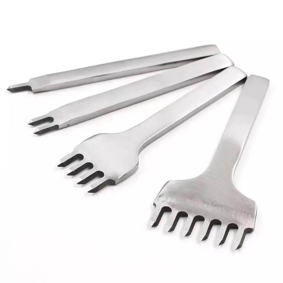 4 pieces/set of 6/5/4/3 mm leather craft puncher white steel diamond chop DIY tool hand-stitched stainless | Дом и сад