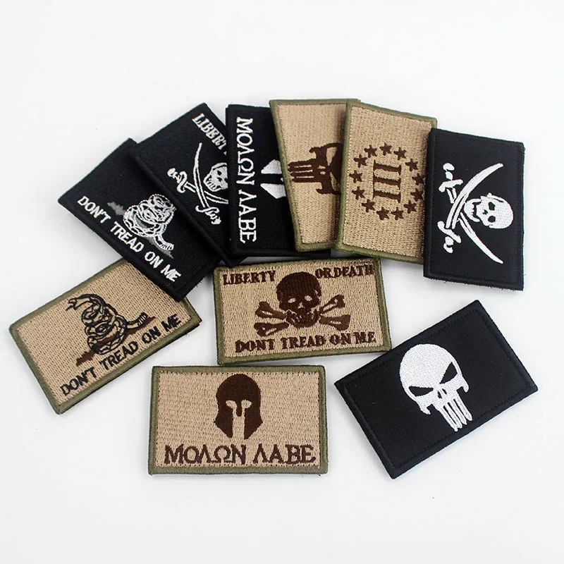 10 шт. смешанный лот армии патчи значки на застежке липучке эмблема череп наклейки