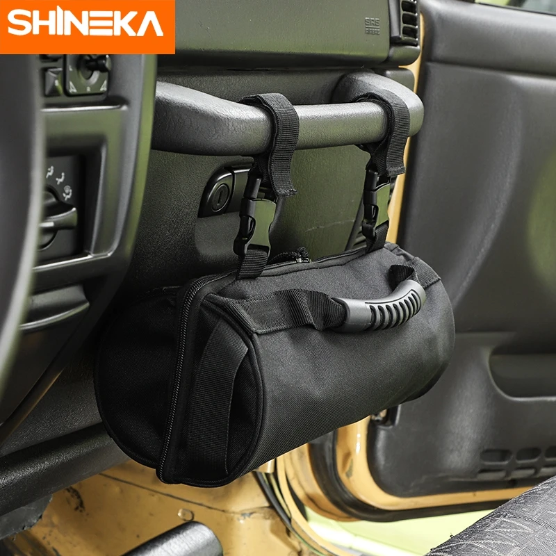 Цена Многофункциональная автомобильная сумка SHINEKA для хранения, органайзер для Jeep Wrangler YJ CJ TJ JK JL Copilot
