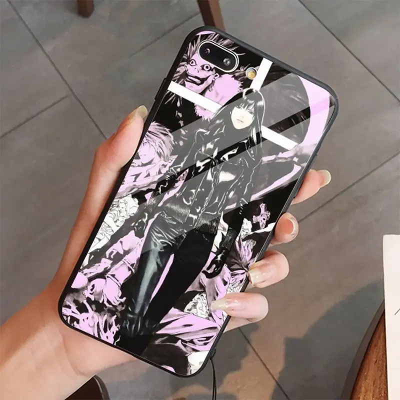 

rem misa Takeshi Obata death note Anime Phone Case Tempered glass For iphone 5C 6 6S 7 8 plus X XS XR 11 PRO MAX