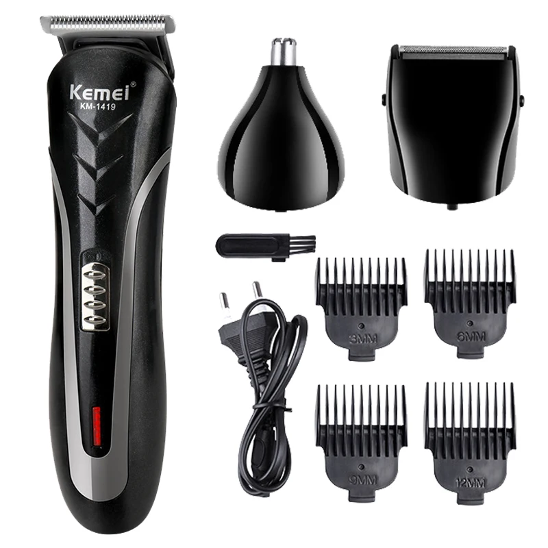 

Males Groomer Set Home Use Kemey Hair Cutting Machine Kamei Clipper Keimei Beard Rasor Kemei Nose Whiskers Trimmer for Man Kemel