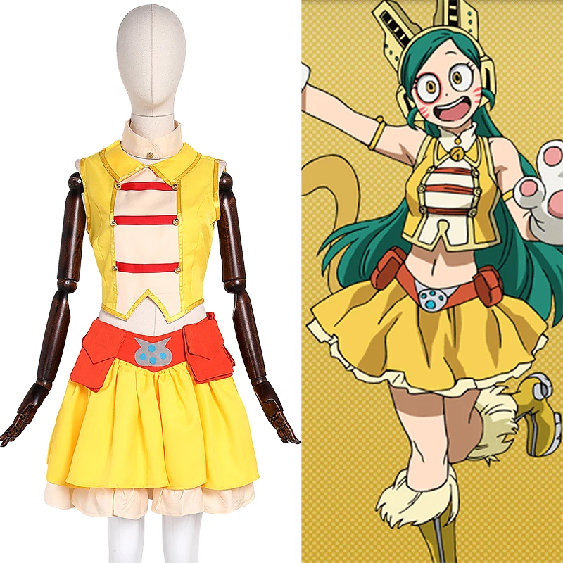 Высокое качество мой герой Академии Boku киска сумка с изображением желтого кота и